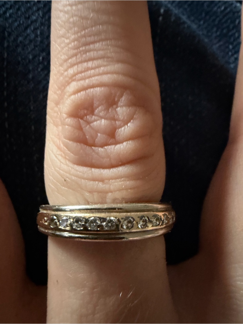 Gold Two-Toned Diamond Ring